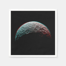 Guardanapo De Papel Espaço negro. Planeta no Universo/Astronomia