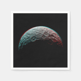 Guardanapo De Papel Espaço negro. Planeta no Universo/Astronomia