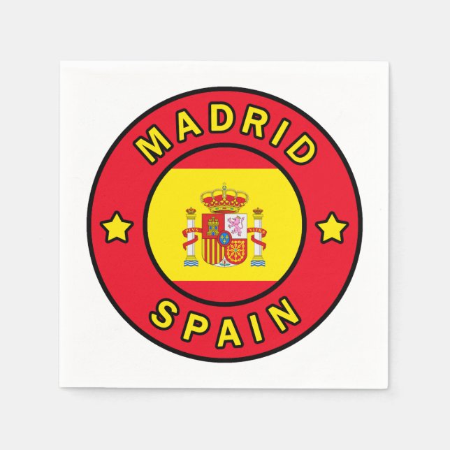 Guardanapo De Papel Espanha de Madrid (Frente)
