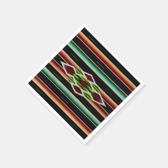 Guardanapo De Papel Espanhol tradicional mexicano Fiesta Serape (Canto)
