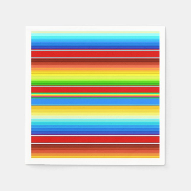 Guardanapo De Papel Espanhol tradicional mexicano vibrante (Frente)