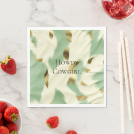 Guardanapo De Papel Espingarda branca Dourada verde-mint