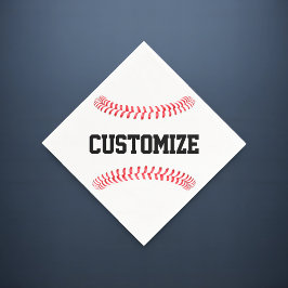 Guardanapo De Papel Esportes de Texto Personalizados de Banqueta de Ba