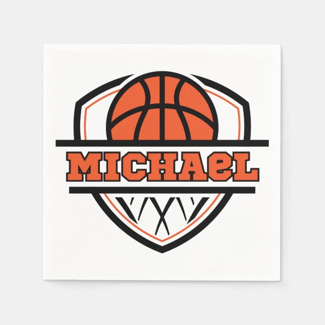 Guardanapo De Papel Esportes legal Laranja Negra (Frente)