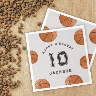 Guardanapo De Papel Esportes modernos de basquetebol eram tema de aniv