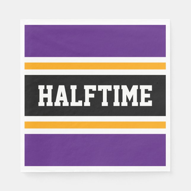 Guardanapo De Papel Esportes Roxo-Amarelo-Amarelo-Amarelo-HALFTIME Str (Frente)