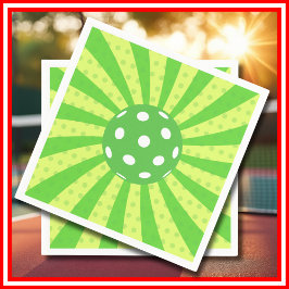 Guardanapo De Papel Esportes Verdes RRETRO Verde de Baile de Aniversár