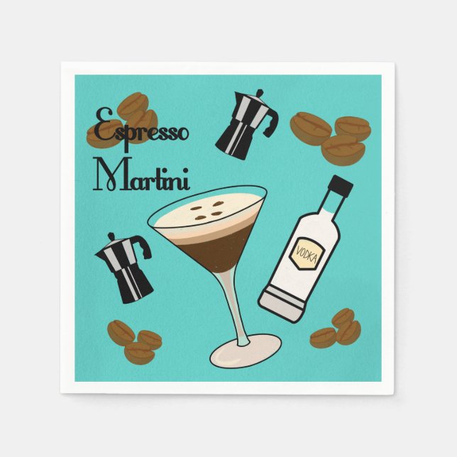 Guardanapo De Papel Espresso Martini (Frente)