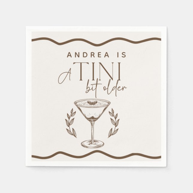 Guardanapo De Papel Espresso | Martini | Cocktail Birthday (Frente)