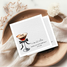 Guardanapo De Papel Espresso Martini Tini Bit Older Birthday Party