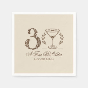 Guardanapo De Papel Espresso Tini Bit Antigo aniversário de 30 anos