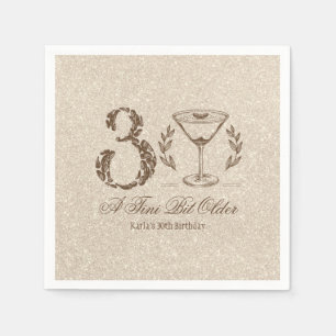 Guardanapo De Papel Espresso Tini Bit Antigo aniversário de 30 anos El
