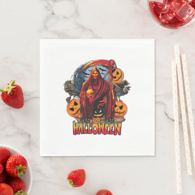 Guardanapo De Papel Esqueleto de Mau de Halloween, Abóbora (Insitu)