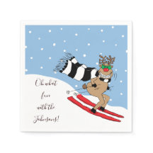 Esqui de Reindeer de Natal