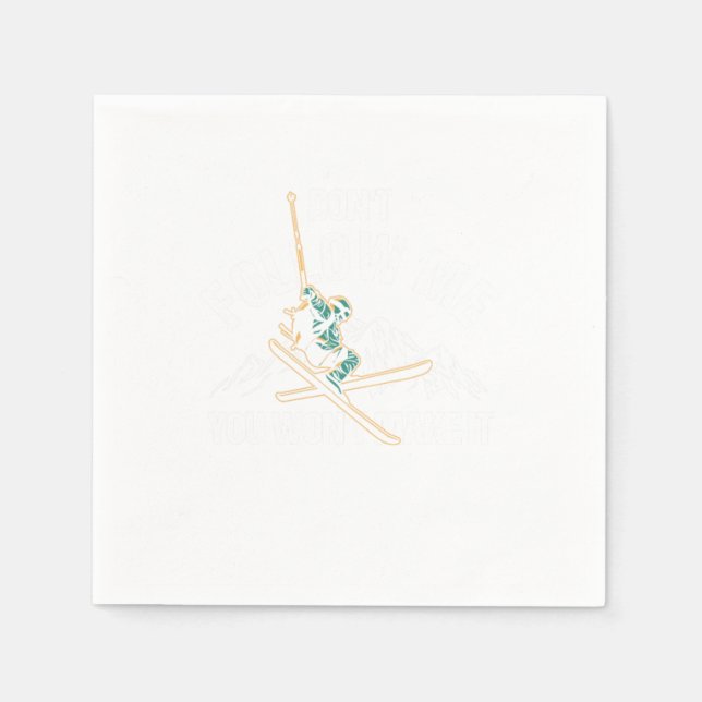 Guardanapo De Papel Esqui Esportivo Extreme Esqui Montanha Esportes de (Frente)