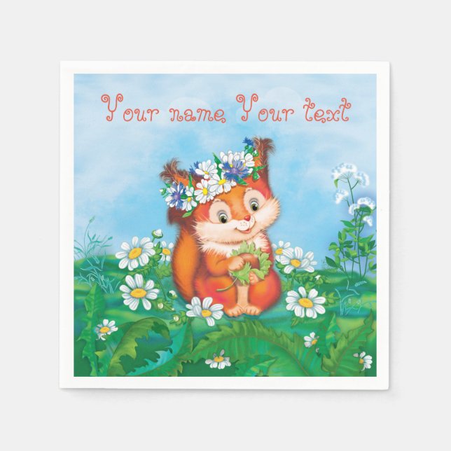 Guardanapo De Papel Esquilo (Frente)