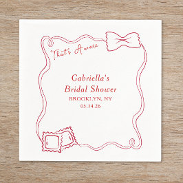 Guardanapo De Papel Esse é o Chá de panela Amore Drawn Pasta Itália