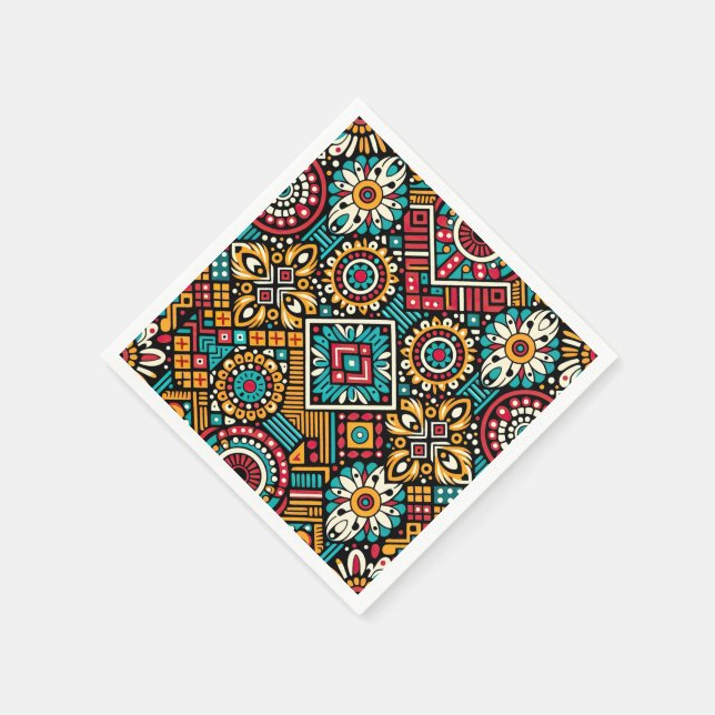 Guardanapo De Papel Essência de Africana Vibrance (Canto)