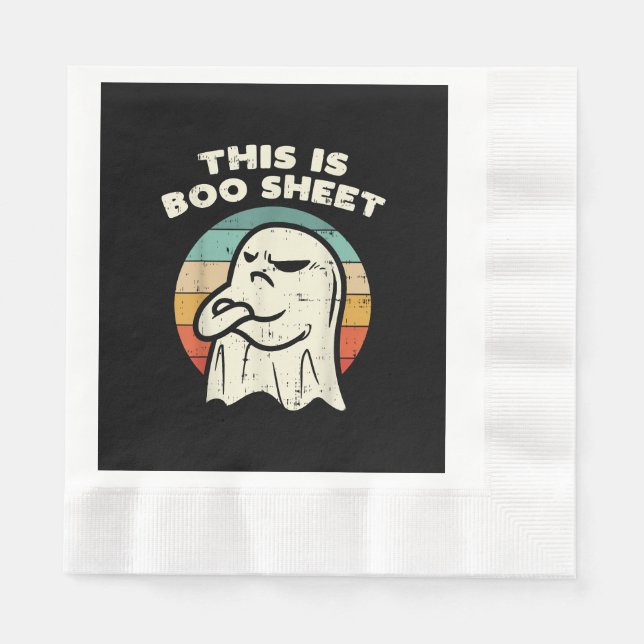 Guardanapo De Papel Esta é uma folha de fantasma Boo  (Frente)