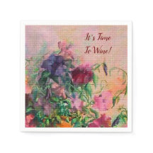 Está na hora de encher o vinho.