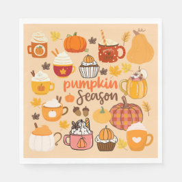 Guardanapo De Papel Estação de Abóbora Separada