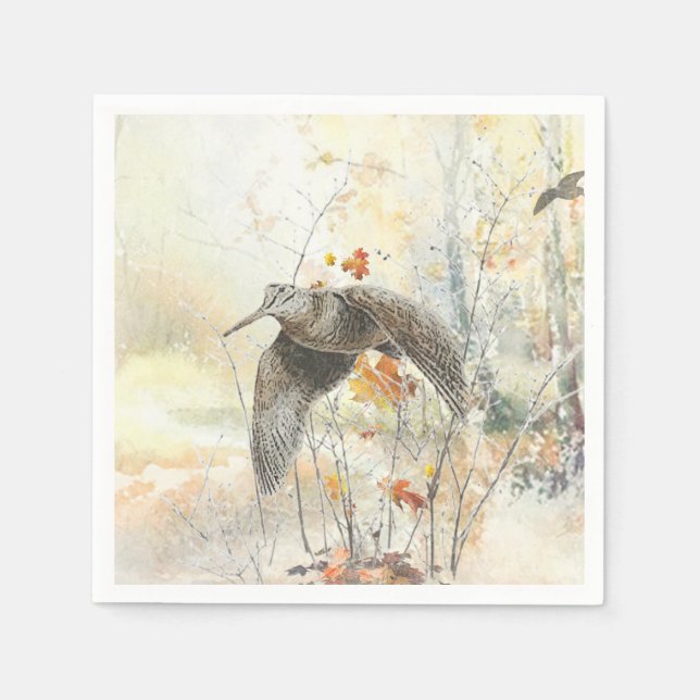 Guardanapo De Papel Estação de Caça Woodcock (Frente)