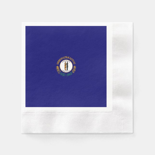 Guardanapo De Papel Estado do Kentucky Flag Design (Frente)