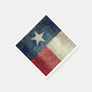 Guardanapo De Papel Estado do Texas bandeira vintage estilo retrô Pape