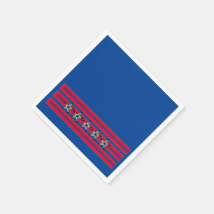 Guardanapo De Papel Estaleiro Azul Branco Vermelho em Strike Patriotic