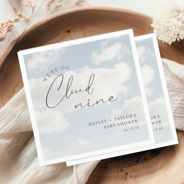 Guardanapo De Papel Estamos no Chá de fraldas Cloud 9 (Criador carregado)