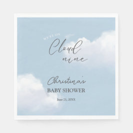 Guardanapo De Papel Estamos no Chá de fraldas Cloud 9 Blue Boy