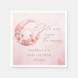 Guardanapo De Papel Estamos Sobre O Chá de fraldas Da Moon Girl