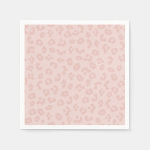 Guardanapo De Papel Estampa de Leopardo em Rosa