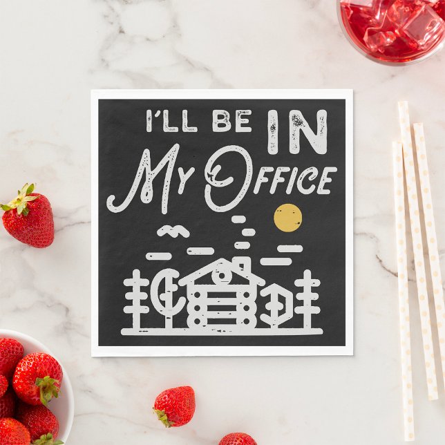 Guardanapo De Papel Estarei No Meu Escritório (Criador carregado)