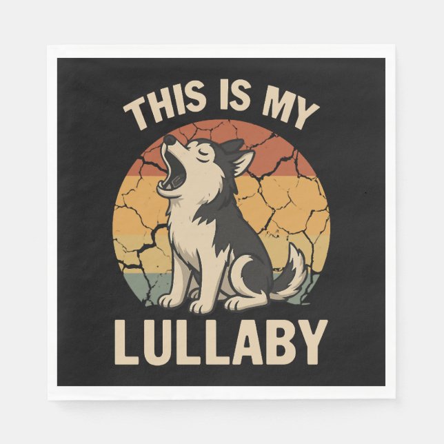 Guardanapo De Papel Este É O Meu Rouco Lullaby (Frente)
