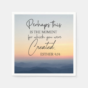 Guardanapo De Papel Esther 4:14 Talvez esta seja a Bíblia do tempo Ver