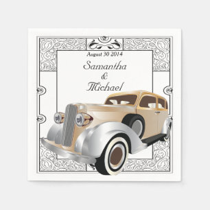 Guardanapo De Papel Estilo de Gatsby Clássico da Vintage