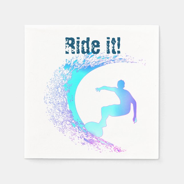 Guardanapo De Papel Estilo de Grafite de Surfer (Frente)