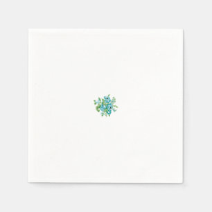 Guardanapo De Papel Estilo Decorativo, Mint Cream, Fountain Blue, Teal