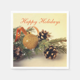 Guardanapo De Papel Estilo Retro decoração Feliz de Férias Papel Nápol