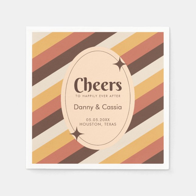 Guardanapo De Papel Estilo Retroativo Estimula Anos setenta Hippie do  (Frente)