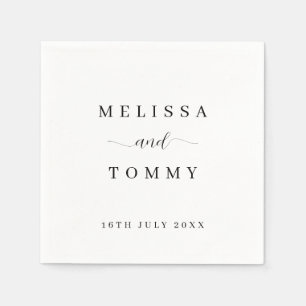 Guardanapo De Papel Estilo simples minimalista personalizado elegante