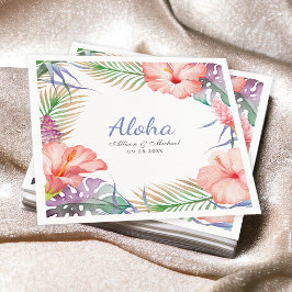 Guardanapo De Papel Estilo Tropical Floral Aloha Luau