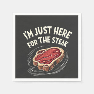 Guardanapo De Papel Estou aqui para os amantes de carne de bife