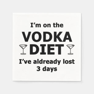 Guardanapo De Papel Estou Na Dieta De Vodka
