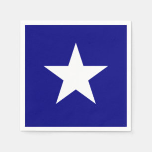 Guardanapo De Papel Estrela Bonnie do branco da bandeira azul