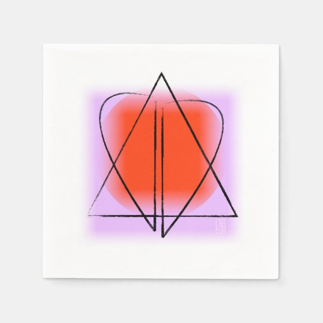 Guardanapo De Papel Estrela Contemporânea de David/Coquetel de Papel C (Frente)