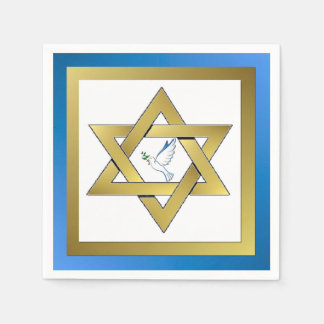 Guardanapo De Papel Estrela Da Porta Da Paz De David Paper Napkin