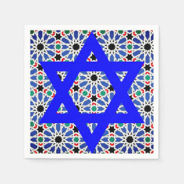 Guardanapo De Papel Estrela de David Paper Napkins