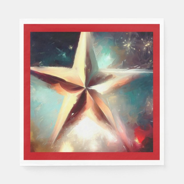 Guardanapo De Papel Estrela de Natal 2 (Frente)